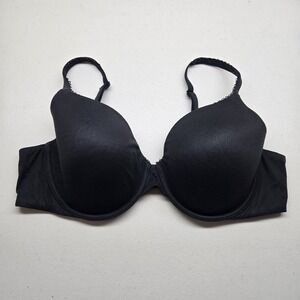 Victoria's Secret Women Bra 38C Black T Shirt Underwired Strap